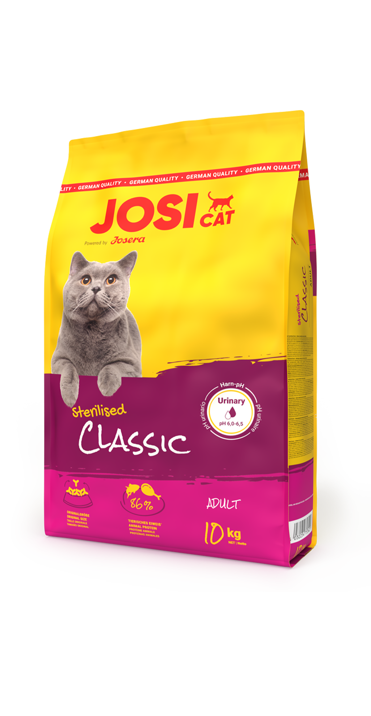 JosiCat - Sterilised Classic, Urinary Care, Adult, For Cats – 15kg+3kg Free
