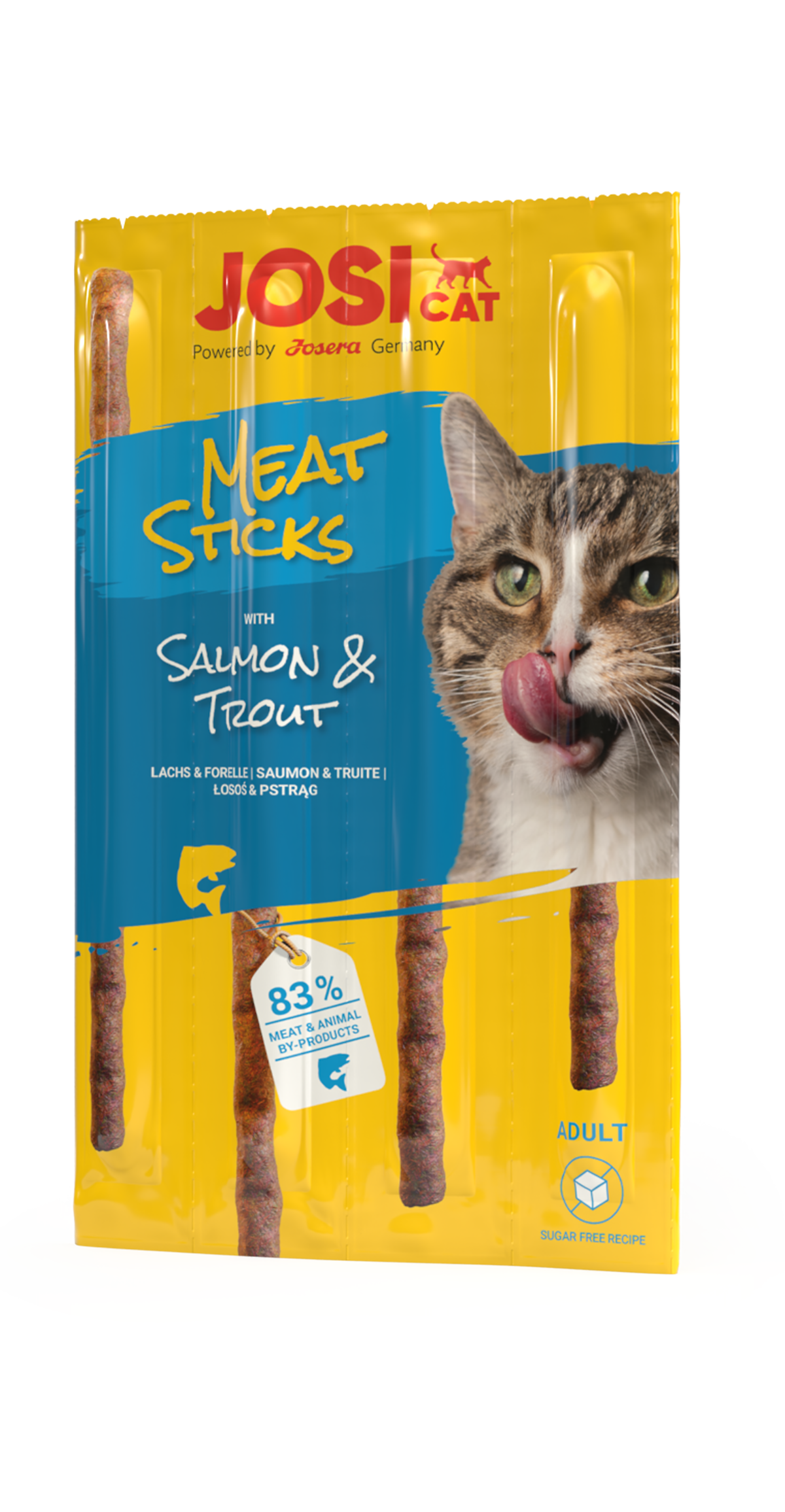 JOSICAT MEAT STICKS WITH SALMON & TROUT