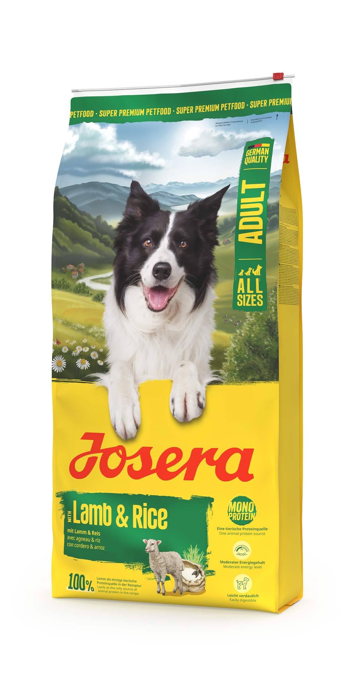 Josera - Lamb & Rice, Gluten-Free, Adult, All Breed Sizes, For Dogs - 0.9-12.5kg - 12.5 kg