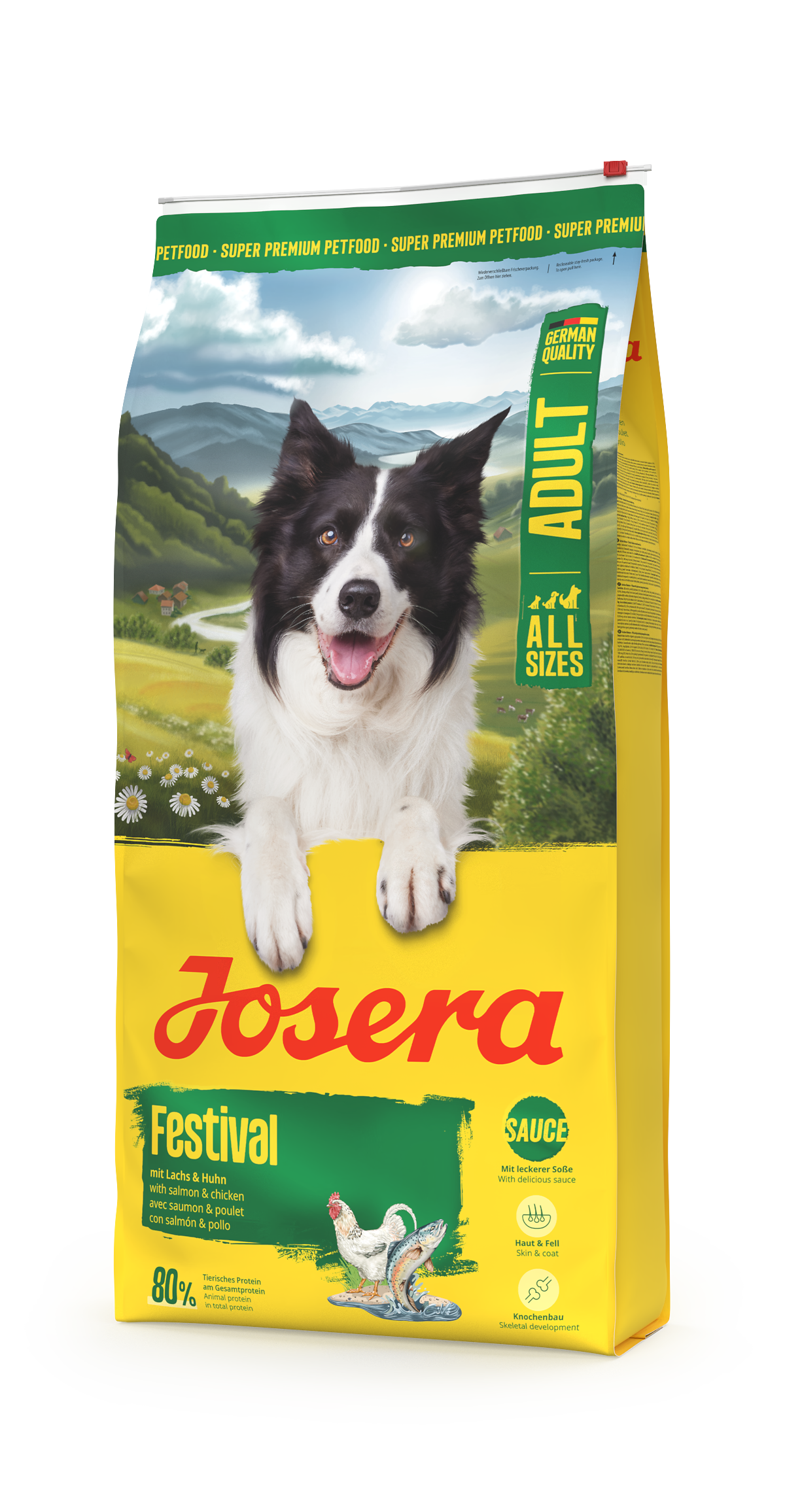 Josera - Festival, Salmon & Chicken, Gluten-Free, Skin & Coat Support, For Dogs - 12.5 kg
