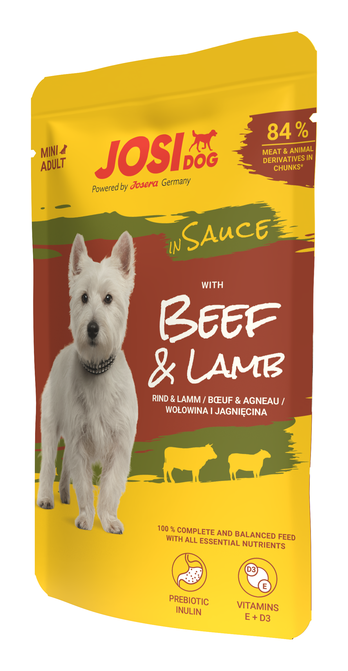 JOSIDOG MINI BEEF & LAMB IN SAUCE
