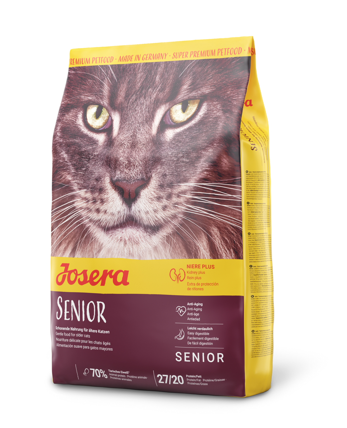 Josera – Senior, Poultry, Kidney Support, Antioxidants & Longevity Boost, For Cats – 2kg